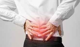 bizkarrezurreko osteokondrosia gizon batean